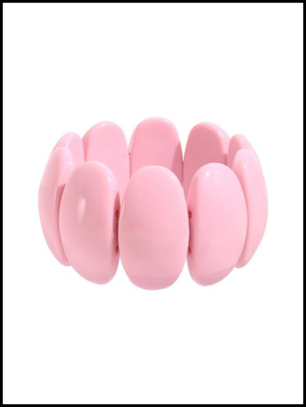 Resin Stretch Bangle Bracelets for Women Acrylic Beads Wide Irregular Geometric